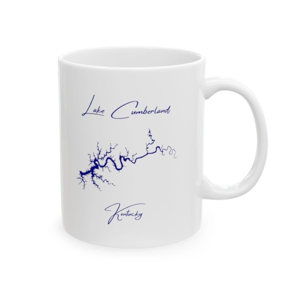 Kentucky Lake Cumberland Ceramic Mug other position view from right 11oz.webp