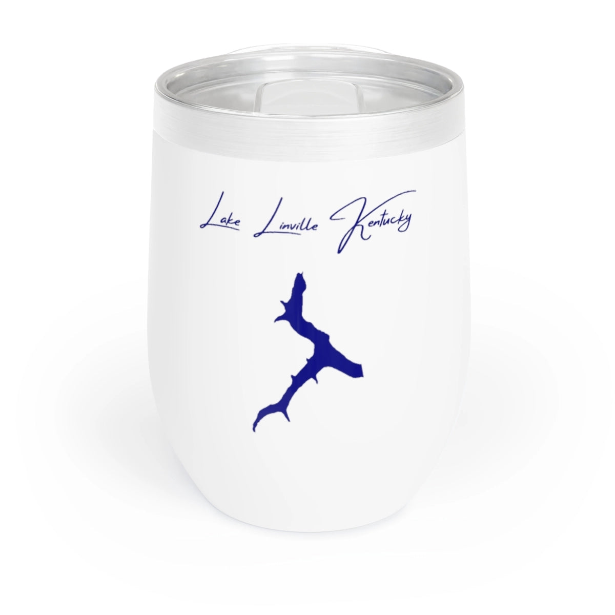 Kentucky Lake Linville Wine Tumbler front position view from front white.webp