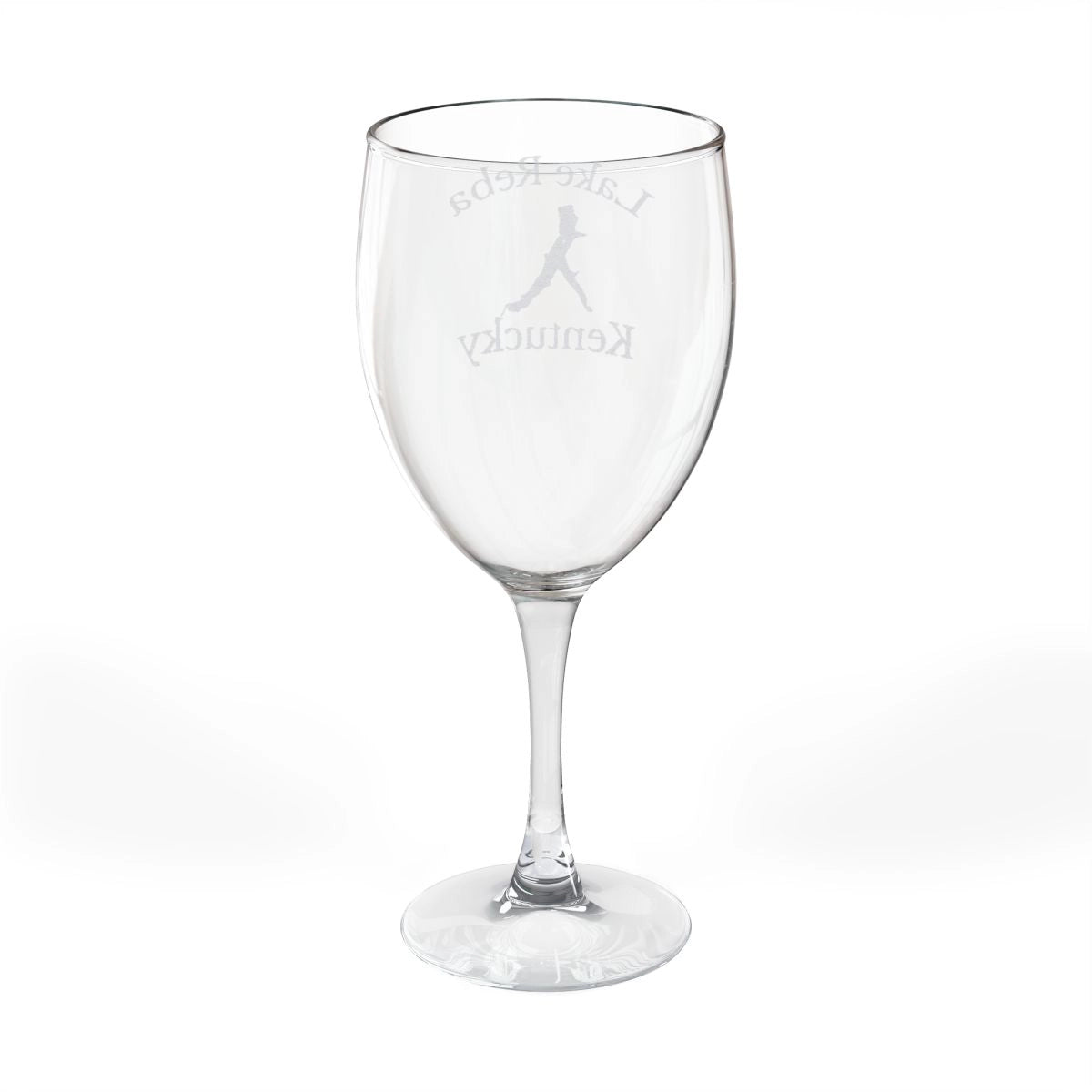 Kentucky Lake Reba Engraved Wine Glass other position view from back 10.5oz.webp