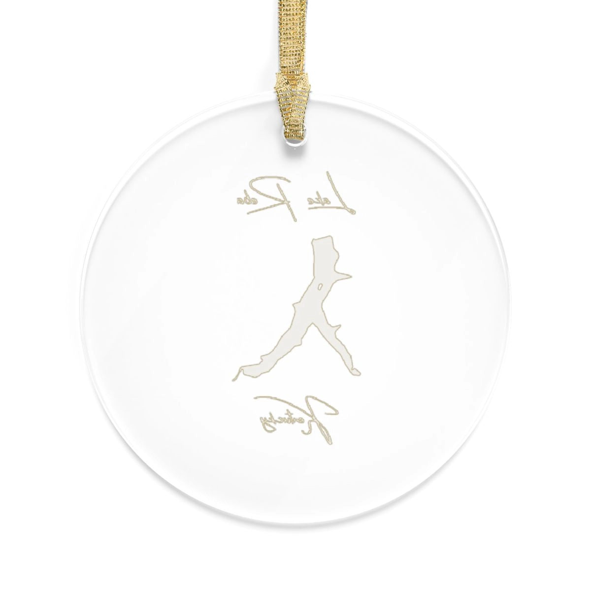 Kentucky Lake Reba Tree Ornament other position view from back round.webp