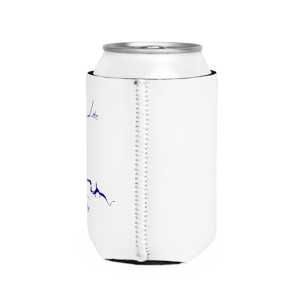 Kentucky Taylorsville Lake Can Koozie all position view from right white.webp