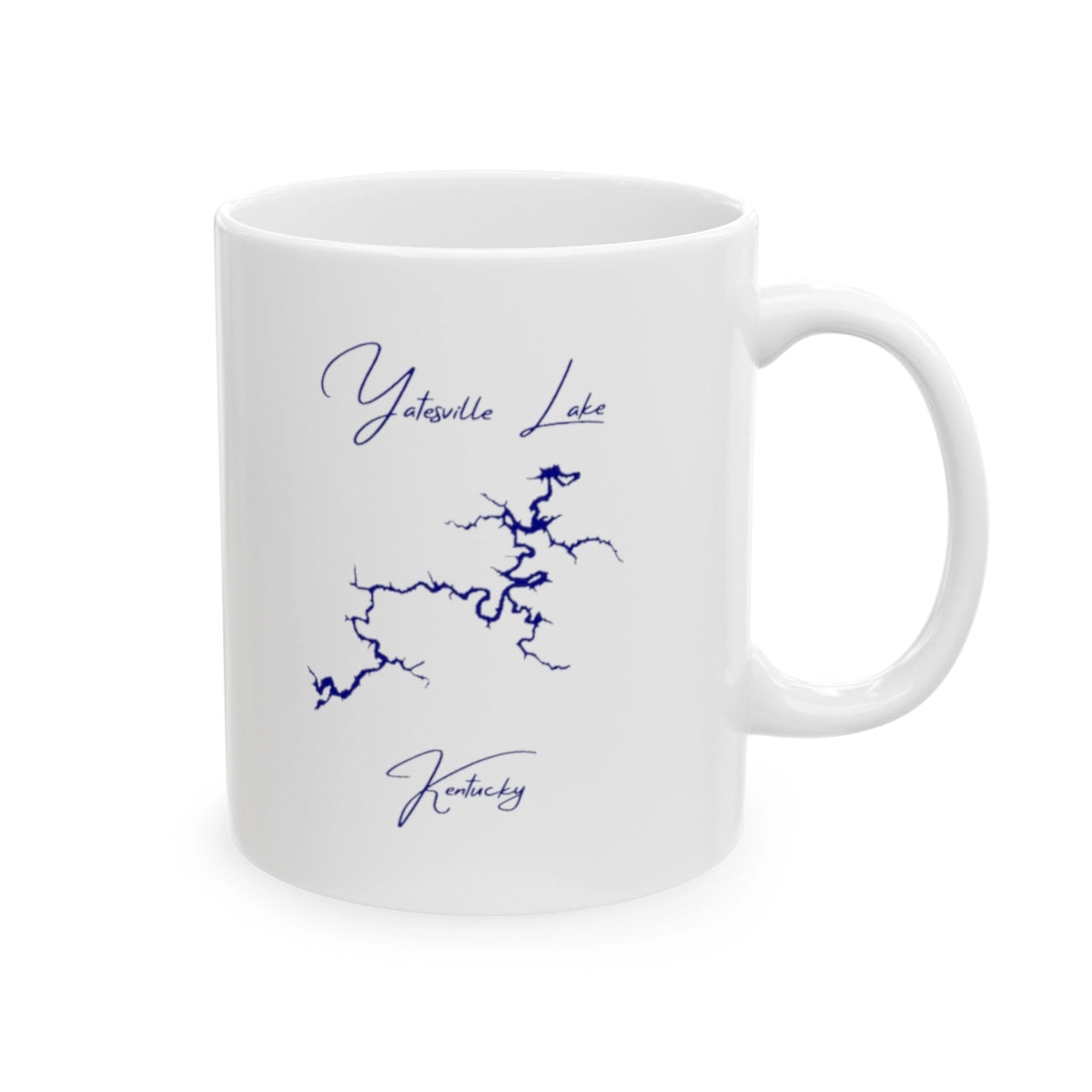 Kentucky Yatesville Lake Ceramic Mug other position view from right 11oz.webp