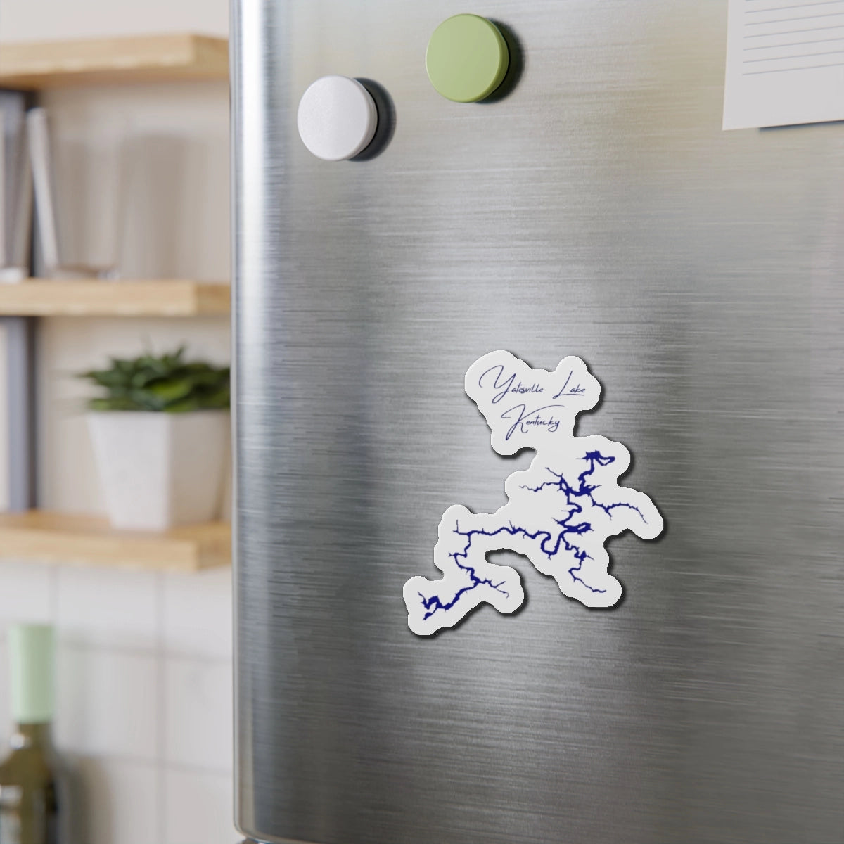 Kentucky Yatesville Lake Die Cut Magnet front position view from context-2 4 x 4.webp