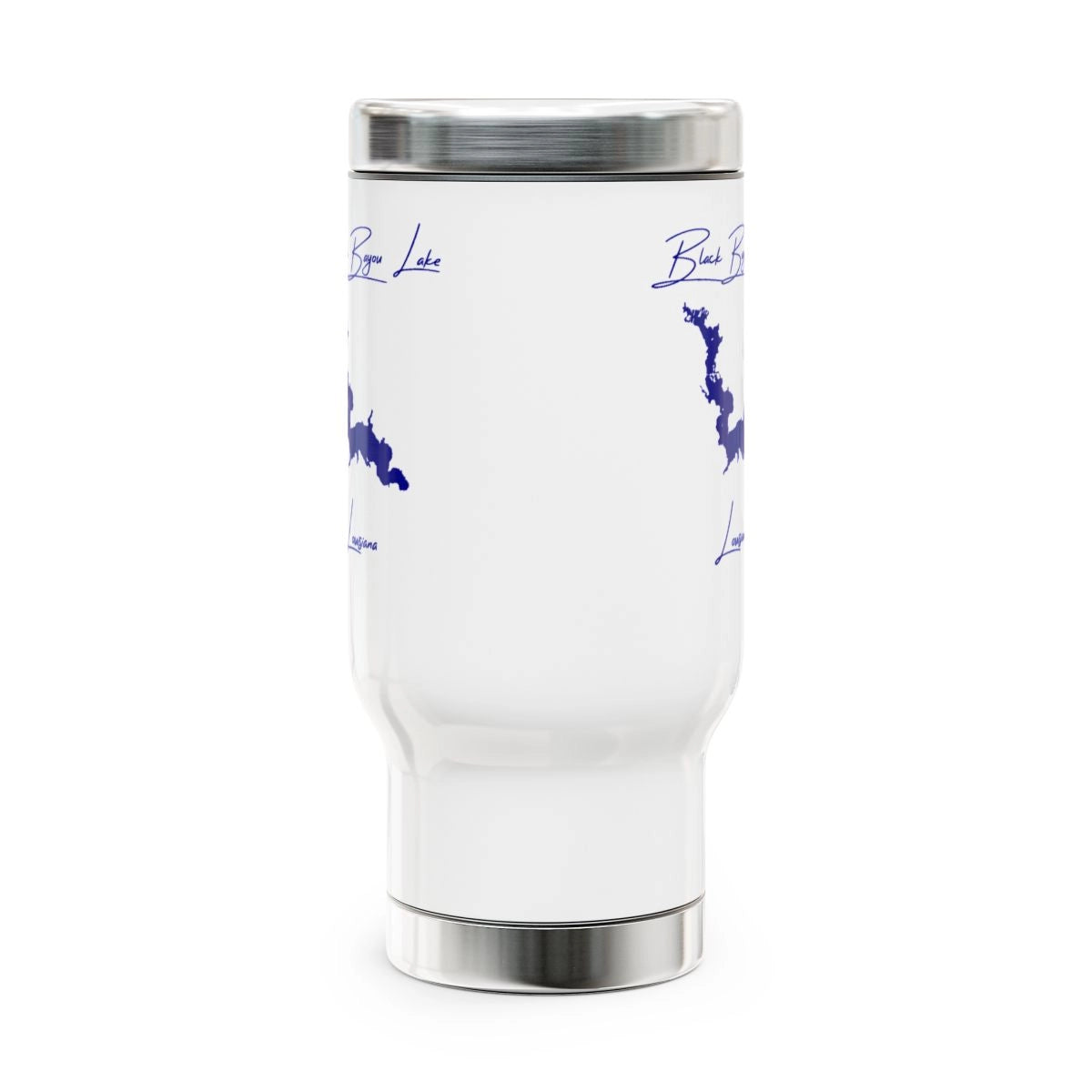 Louisiana Black Bayou Lake Travel Mug other position view from front 14oz.webp