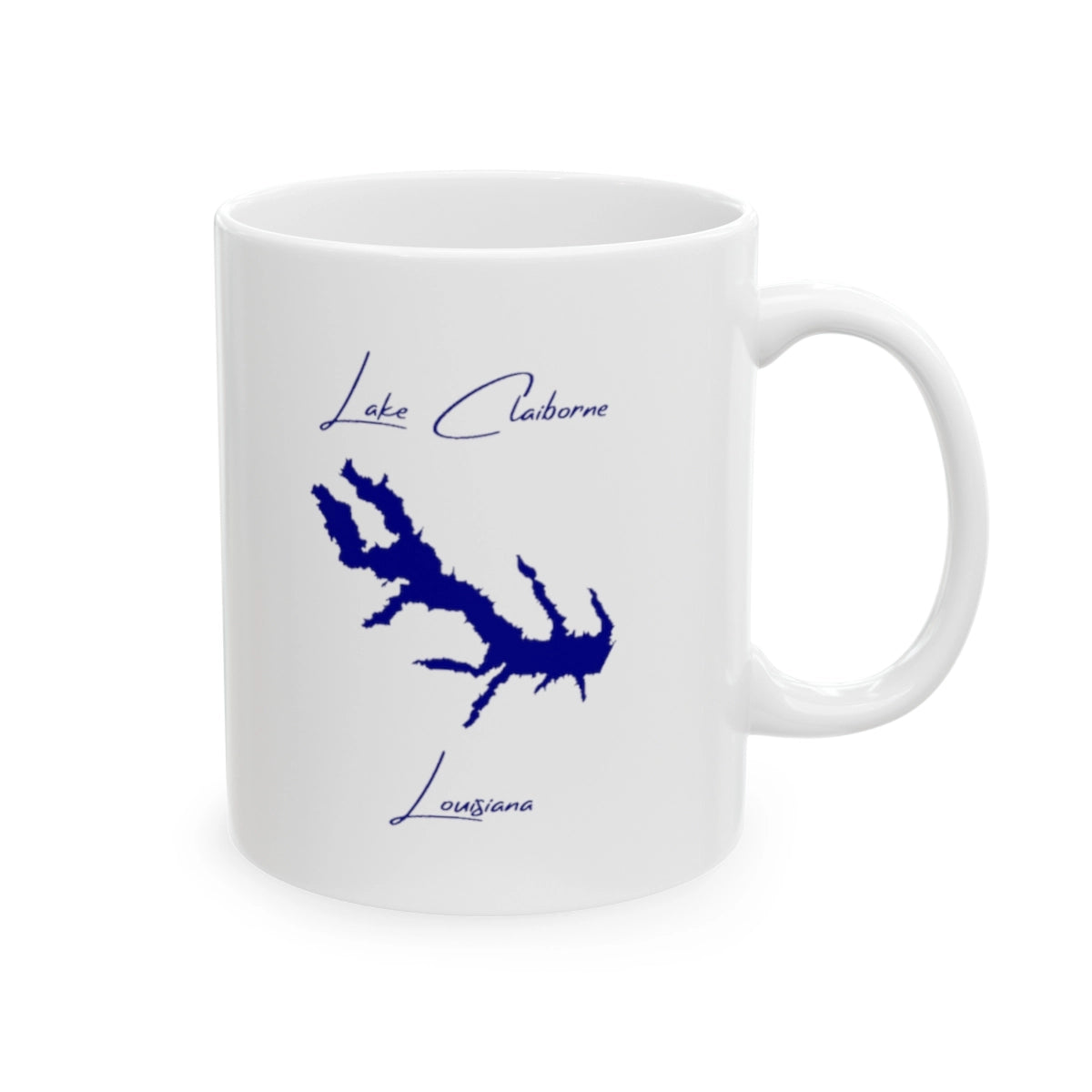 Louisiana Lake Claiborne Ceramic Mug other position view from right 11oz.webp