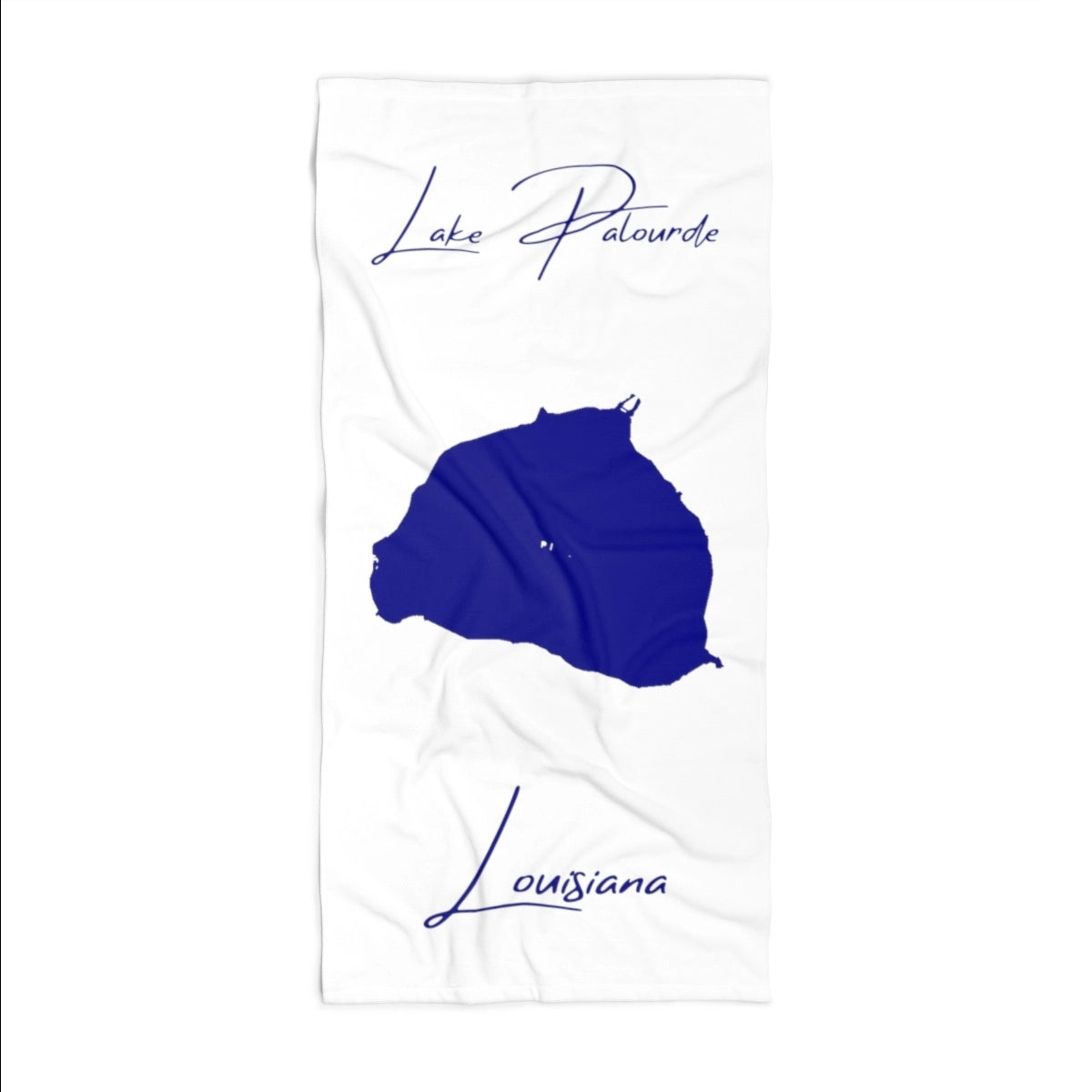 Louisiana Lake Palourde Beach Towel front position view from front 36 x 72.webp