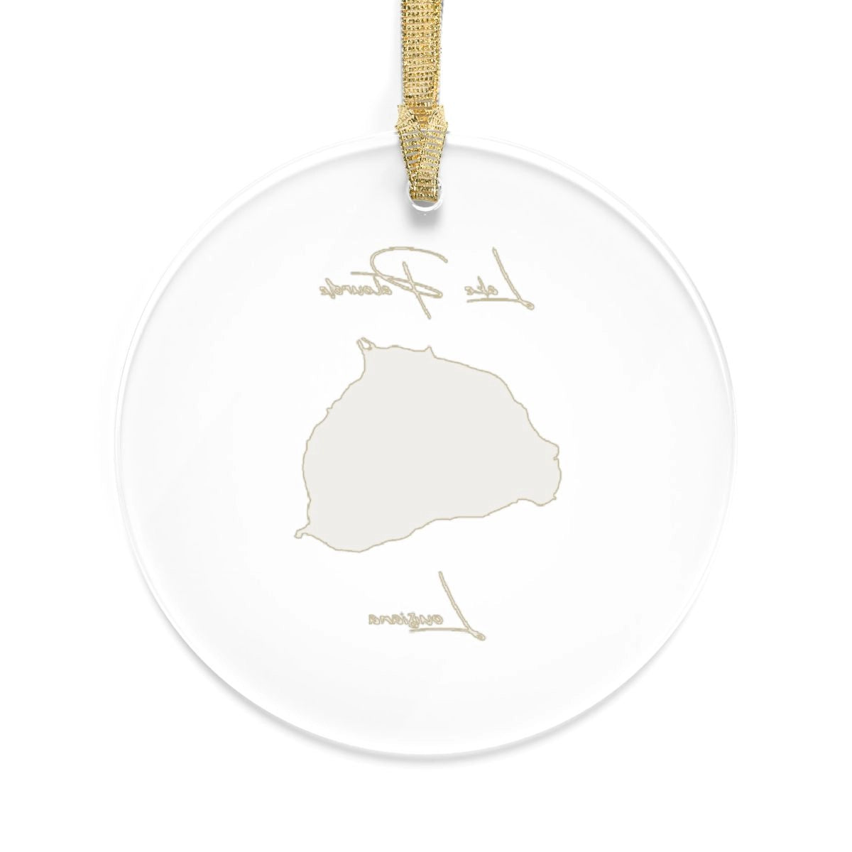 Louisiana Lake Palourde Tree Ornament other position view from back round.webp