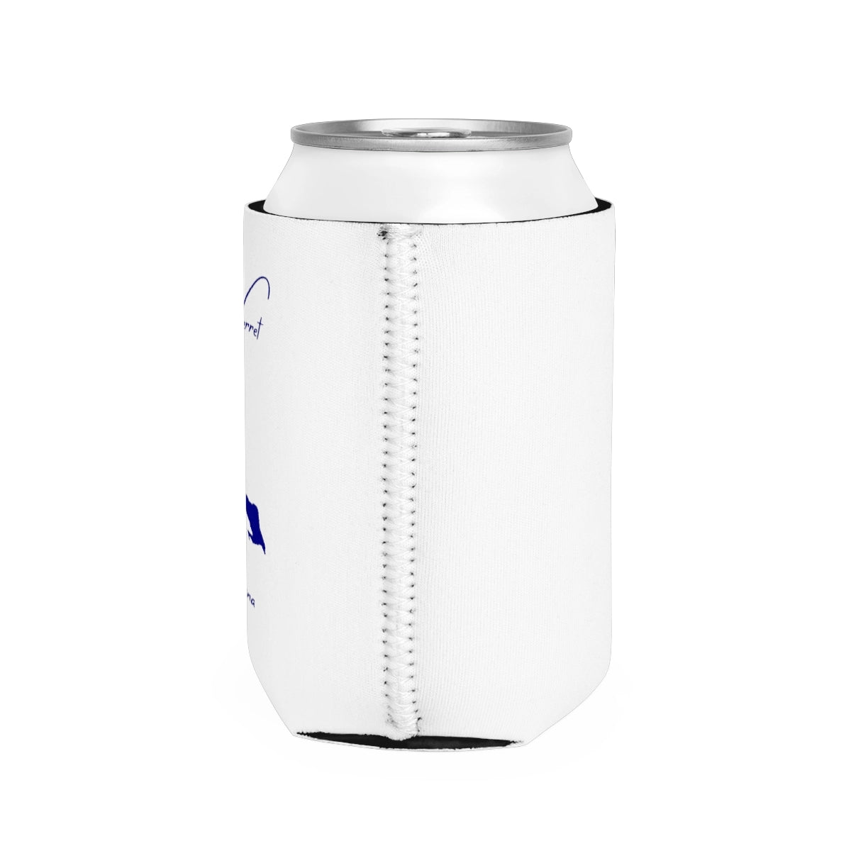 Louisiana Lake Verret Can Koozie all position view from right white.webp
