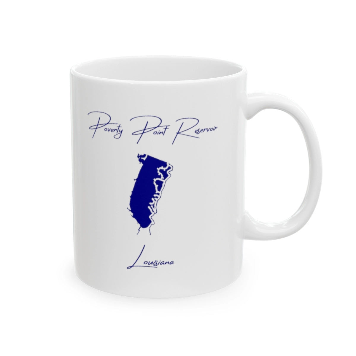 Louisiana Poverty Point Reservoir Ceramic Mug other position view from right 11oz.webp
