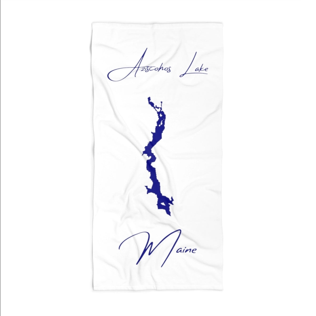 Maine Aziscohos Lake Beach Towel front position view from front 36 x 72.webp