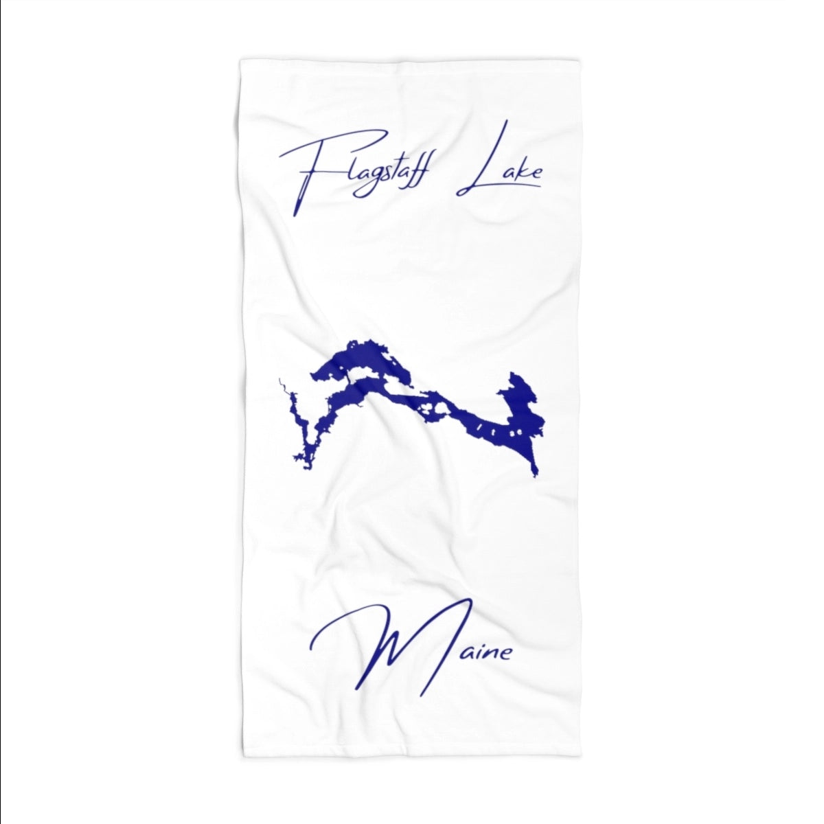 Maine Flagstaff Lake Beach Towel front position view from front 36 x 72.webp