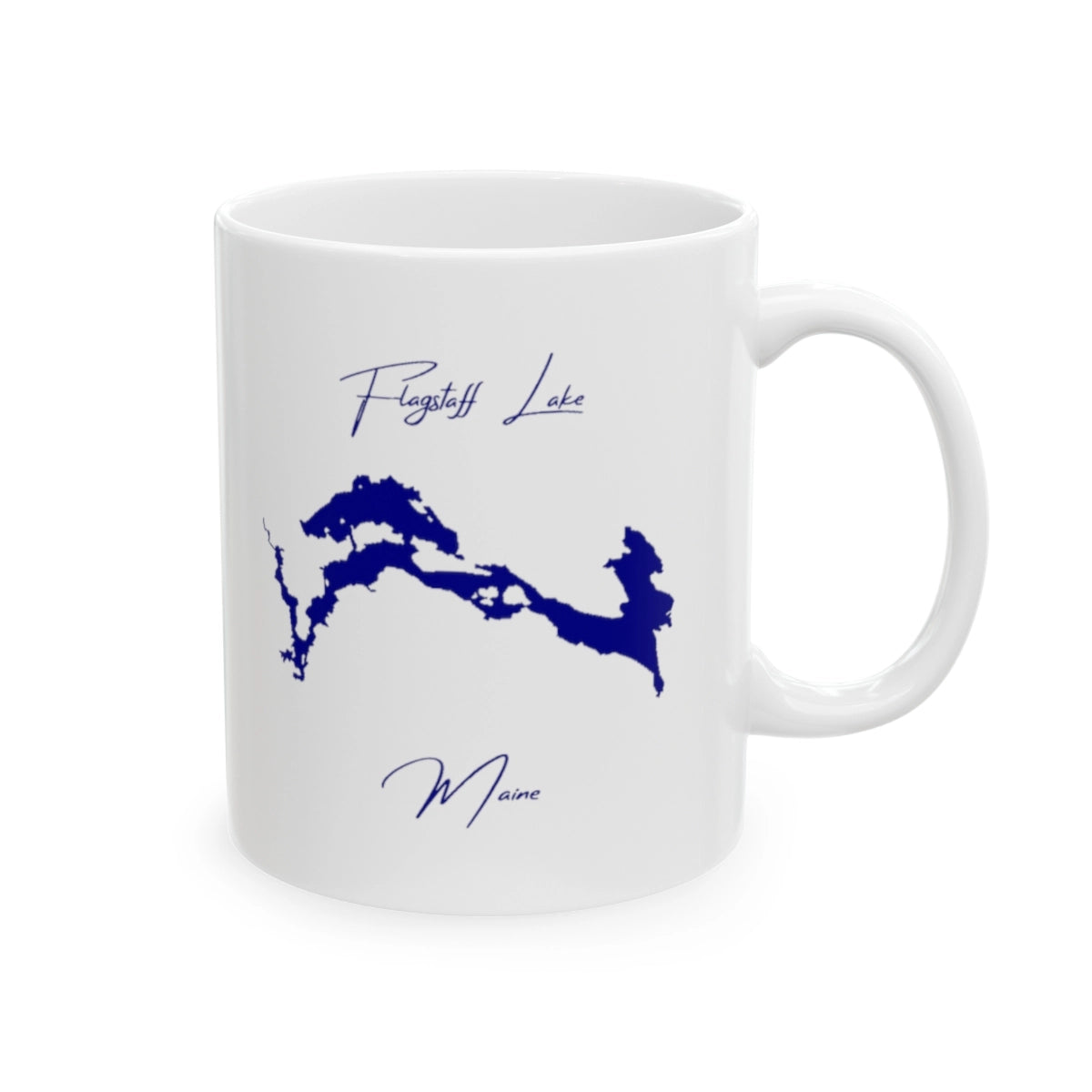 Maine Flagstaff Lake Ceramic Mug other position view from right 11oz.webp