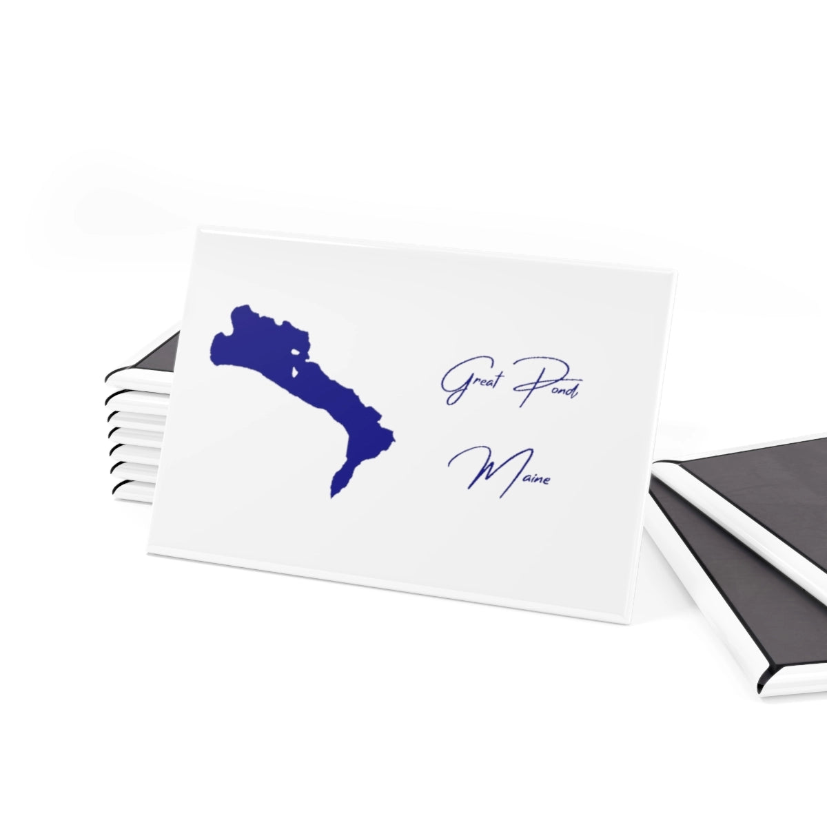 Maine Great Pond Magnet front position view from set 2 x 3.webp