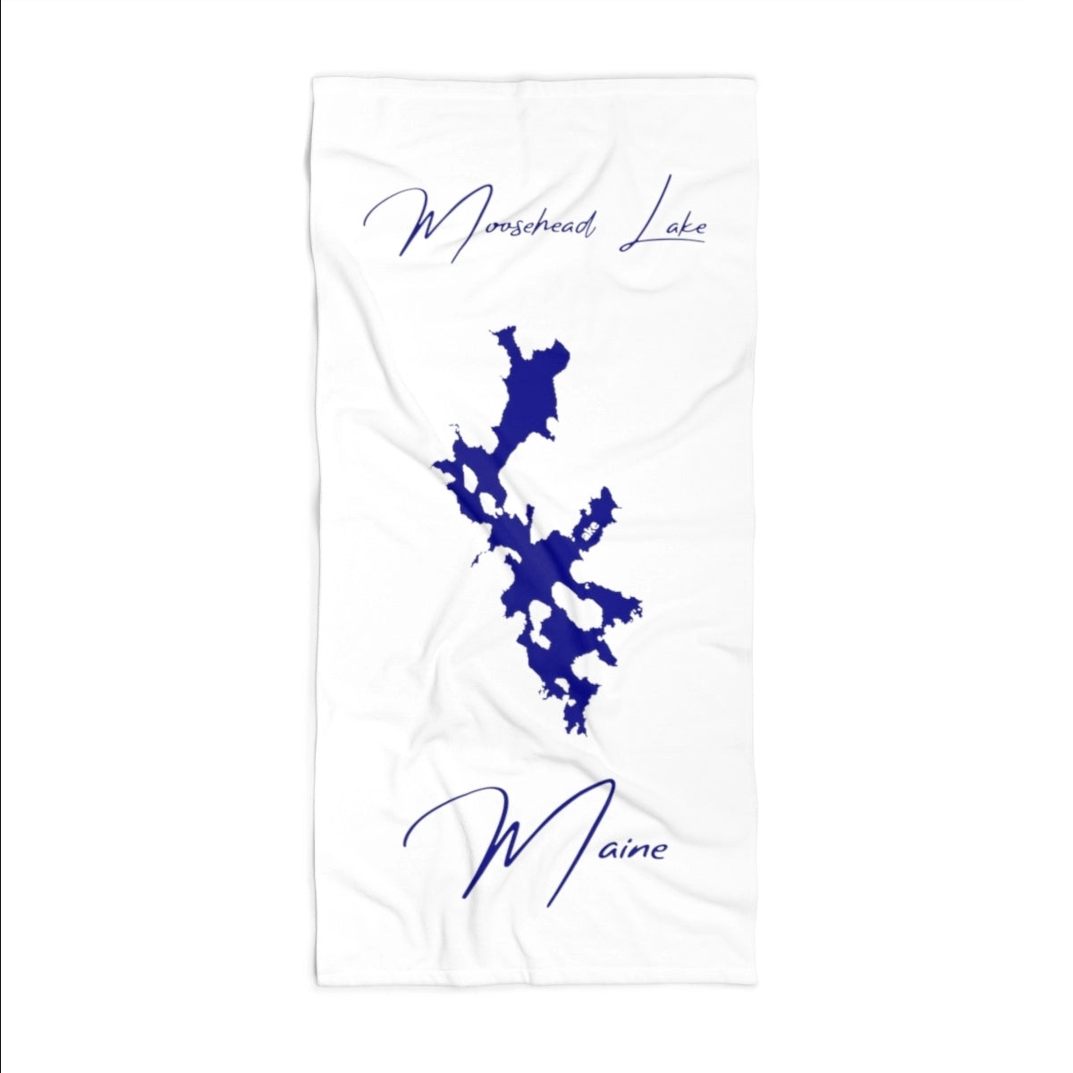 Maine Moosehead Lake Beach Towel front position view from front 36 x 72.webp