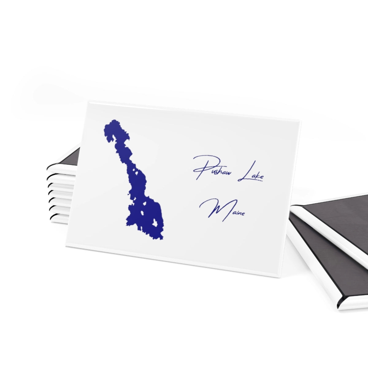 Maine Pushaw Lake Magnet front position view from set 2 x 3.webp