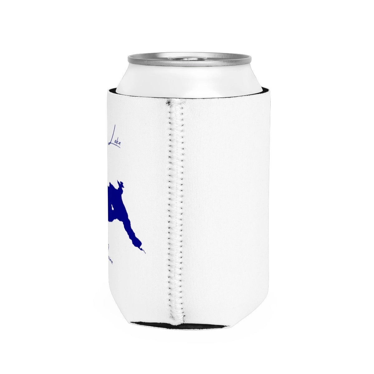Maine Rangeley Lake Can Koozie all position view from right white.webp