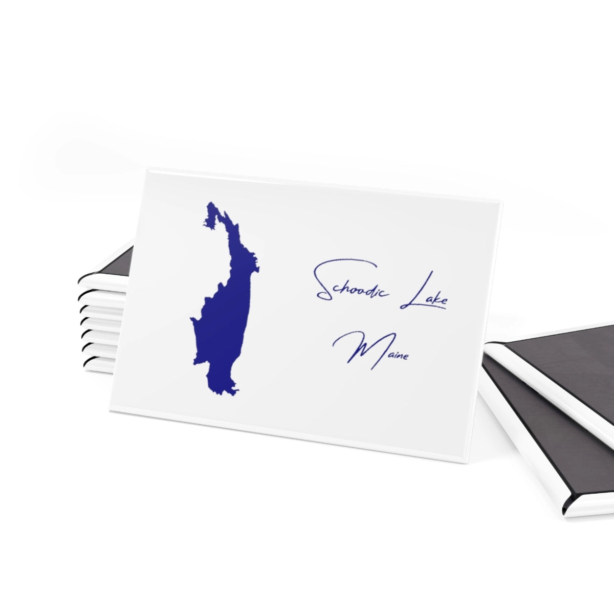 Maine Schoodic Lake Magnet front position view from set 2 x 3.webp