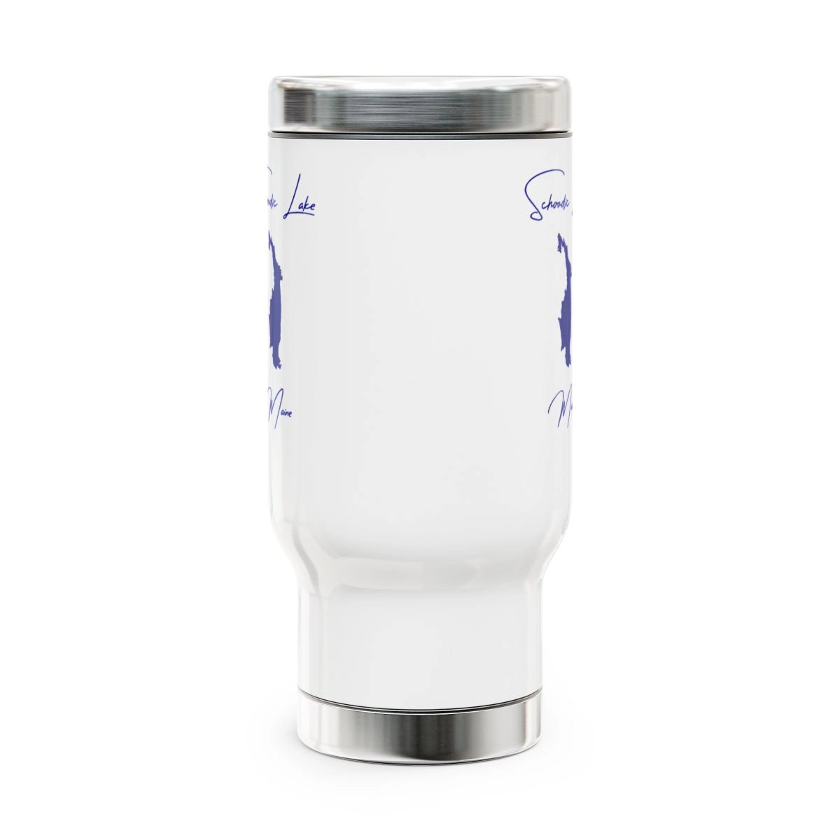 Maine Schoodic Lake Travel Mug other position view from front 14oz.webp