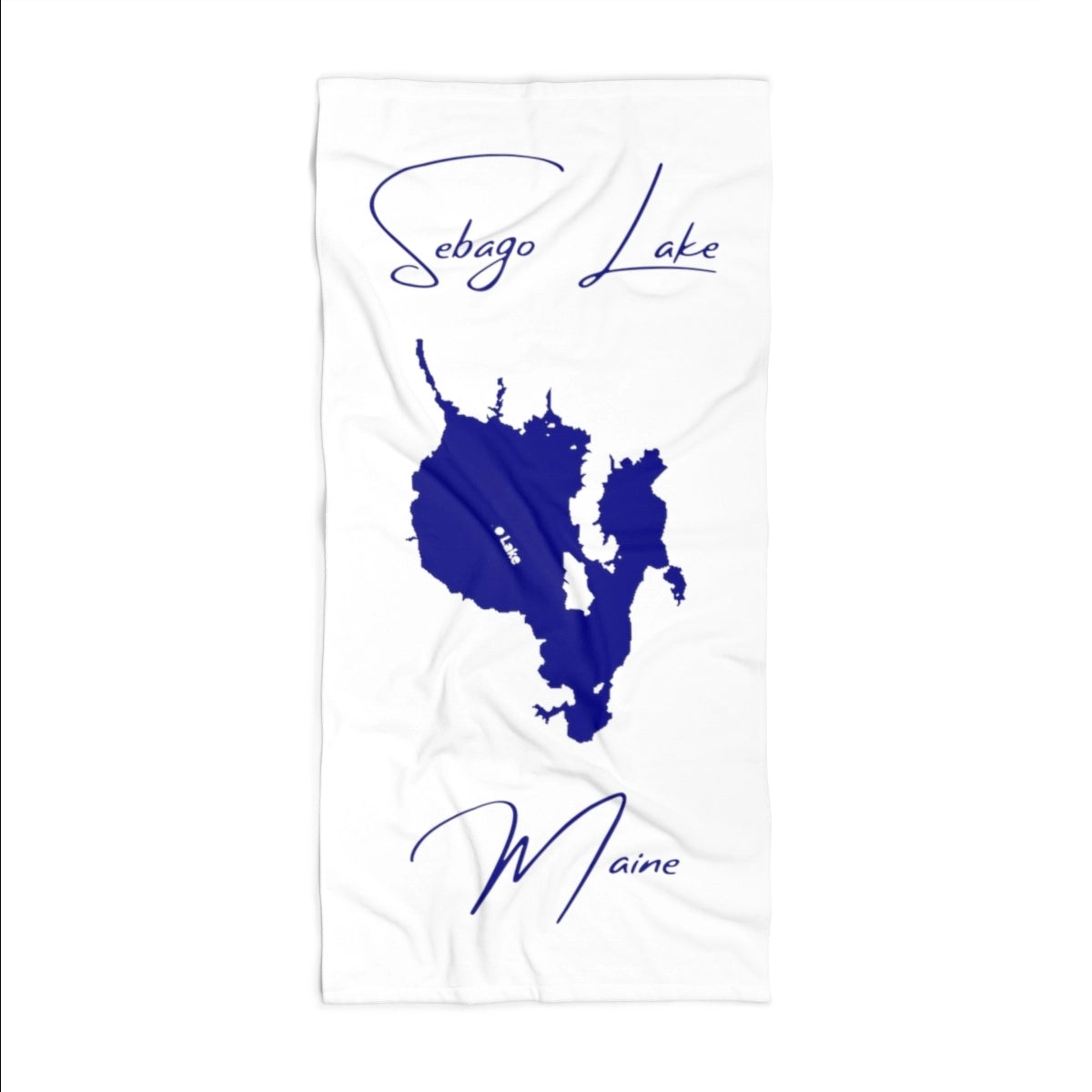 Maine Sebago Lake Beach Towel front position view from front 36 x 72.webp