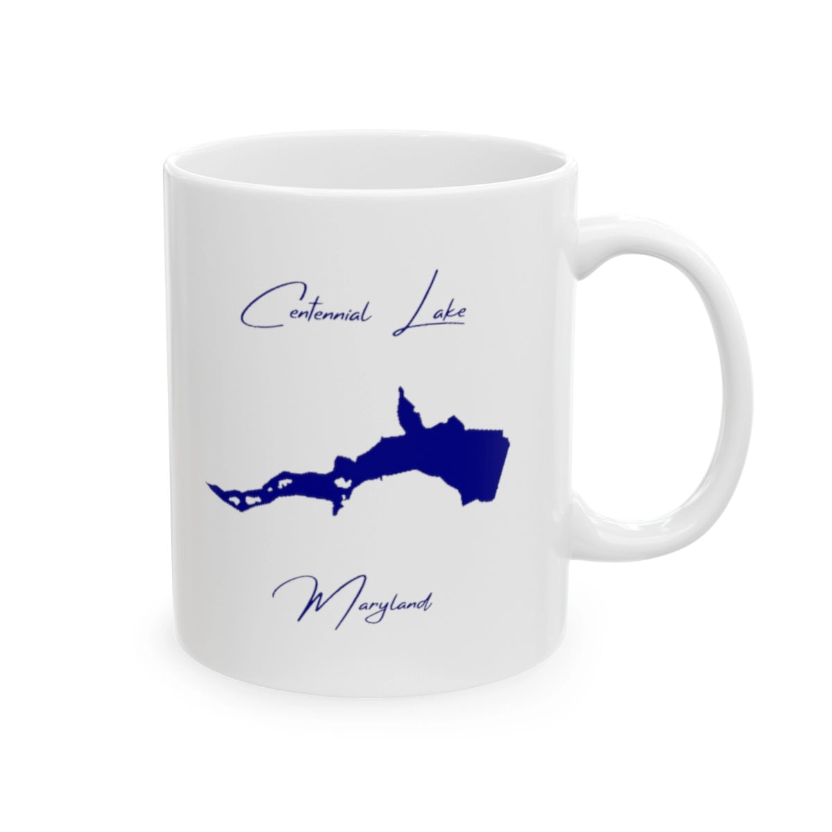 Maryland Centennial Lake Ceramic Mug other position view from right 11oz.webp