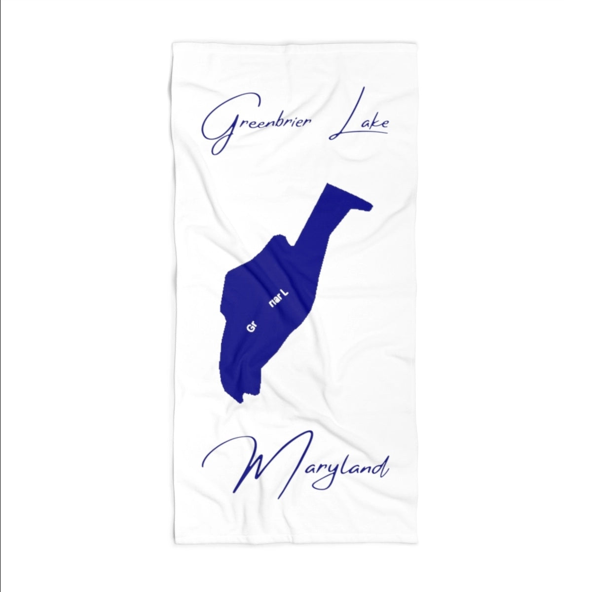 Maryland Greenbrier Lake Beach Towel front position view from front 36 x 72.webp