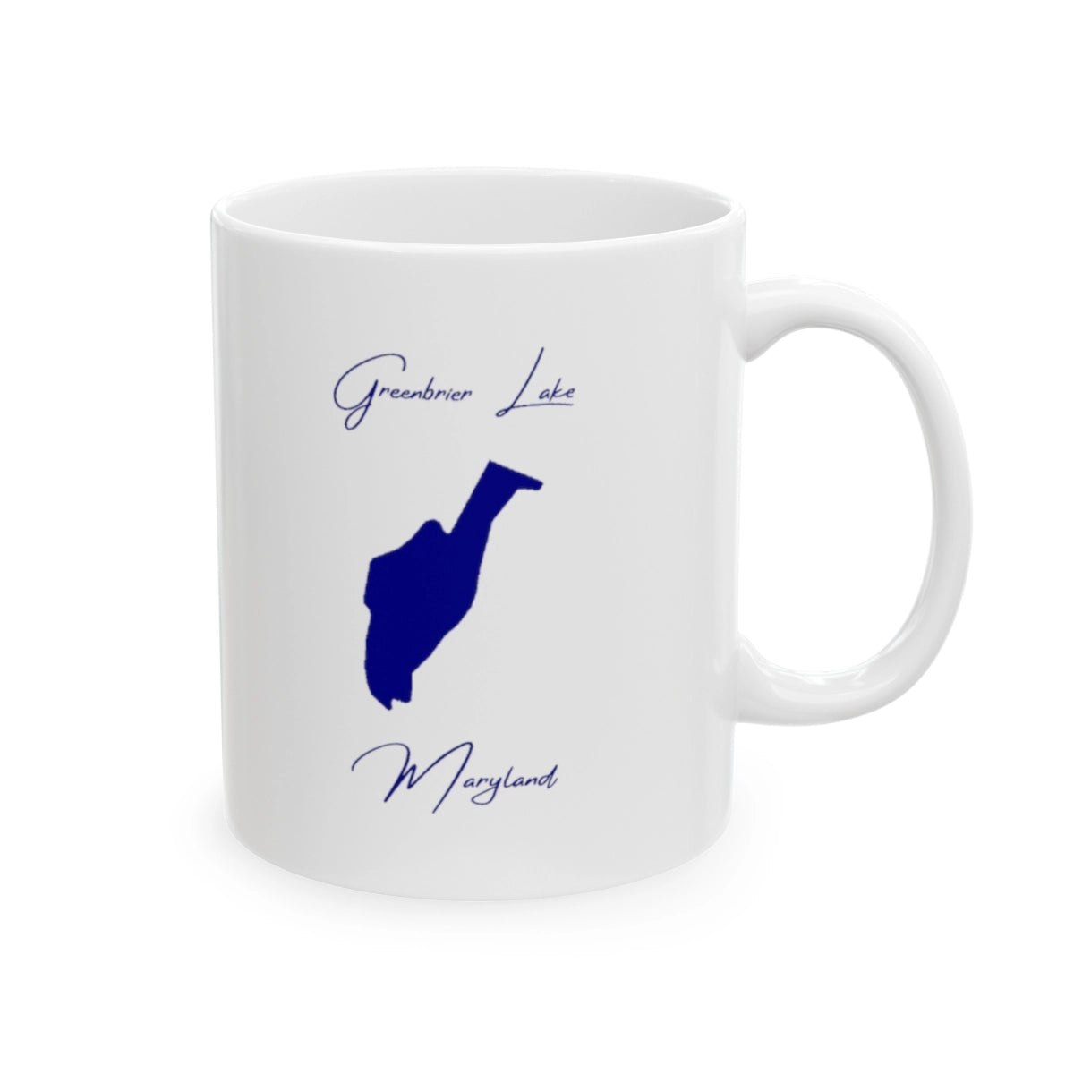 Maryland Greenbrier Lake Ceramic Mug other position view from right 11oz.webp
