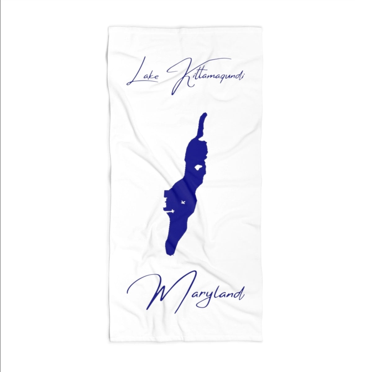 Maryland Lake Kittamaqundi Beach Towel front position view from front 36 x 72.webp