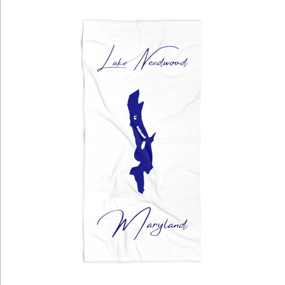 Maryland Lake Needwood Beach Towel front position view from front 36 x 72.webp