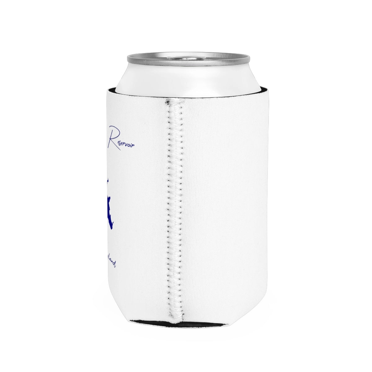 Maryland Piney Run Reservoir Can Koozie all position view from right white.webp