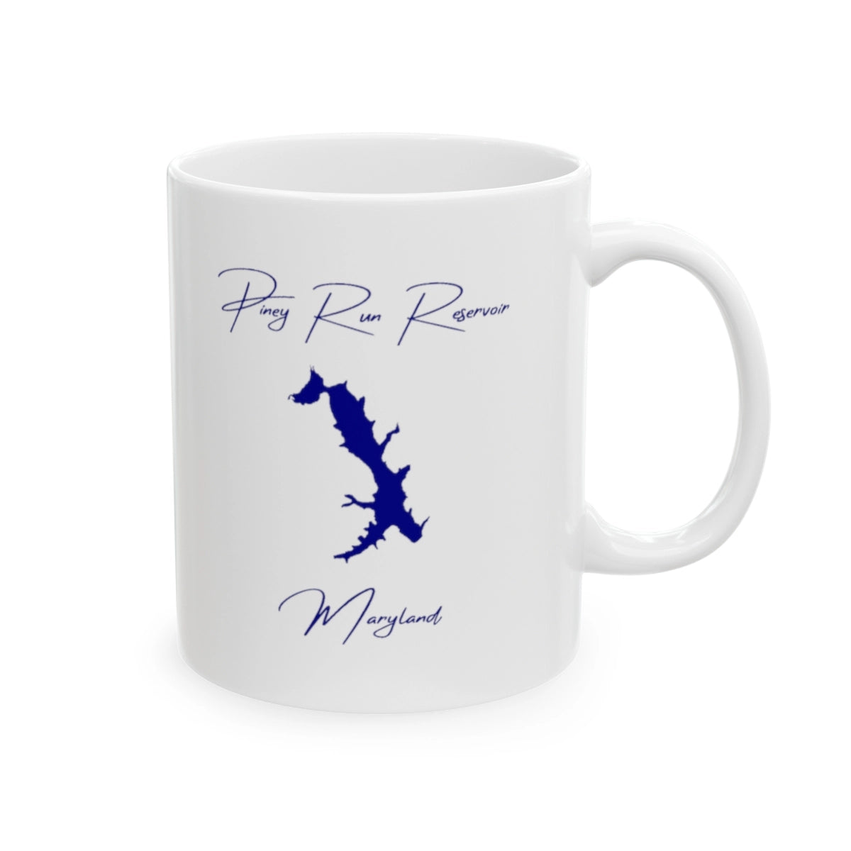 Maryland Piney Run Reservoir Ceramic Mug other position view from right 11oz.webp