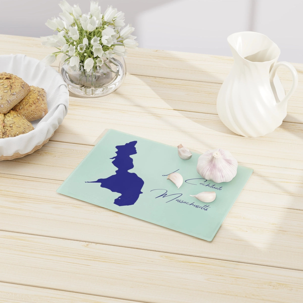 Massachusetts Lake Cochituate Cutting Board other position view from context-1 small.webp