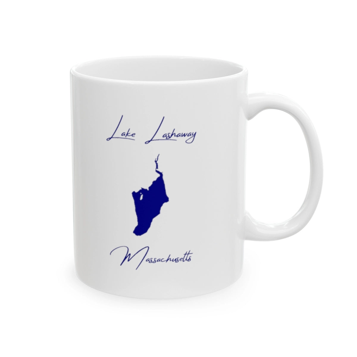Massachusetts Lake Lashaway Ceramic Mug other position view from right 11oz.webp