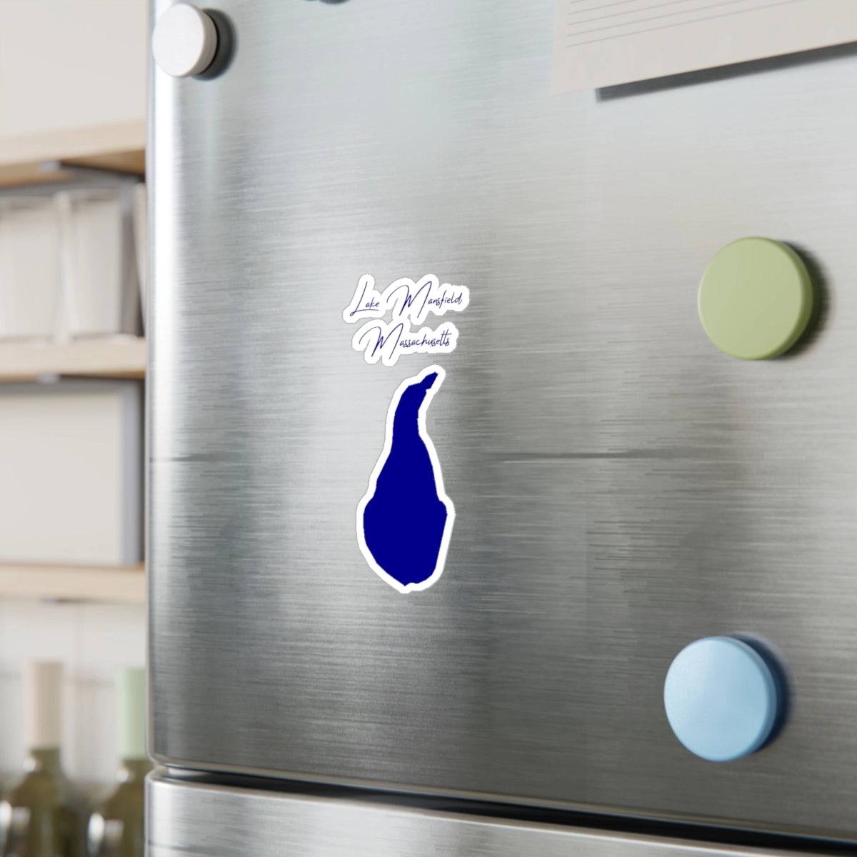 Massachusetts Lake Mansfield Vinyl Decal other position view from context-2 4 x 6.webp