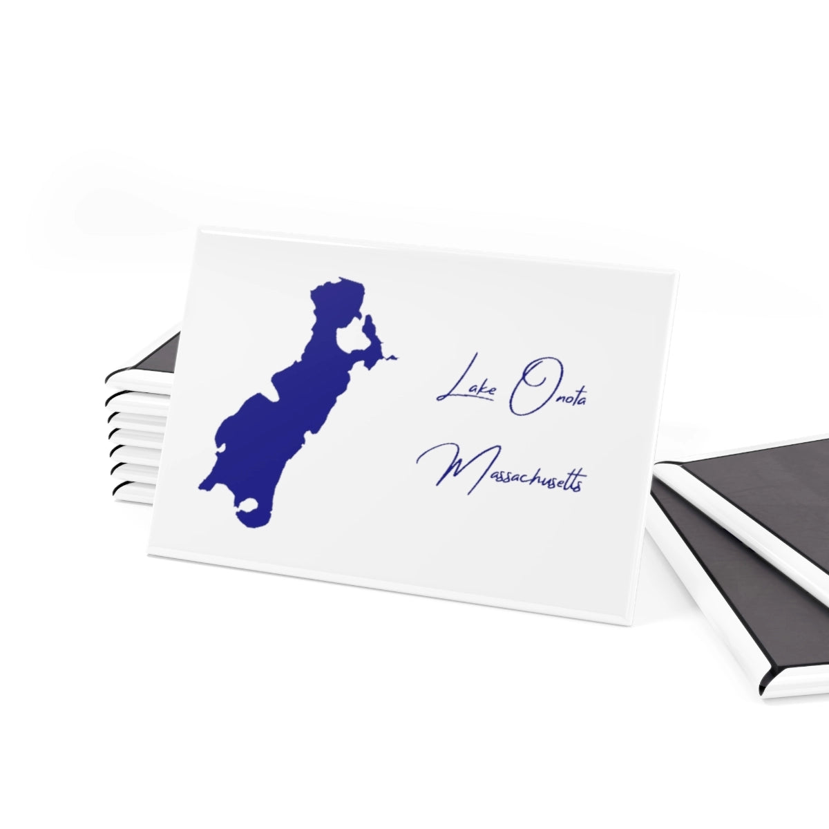 Massachusetts Lake Onota Magnet front position view from set 2 x 3.webp