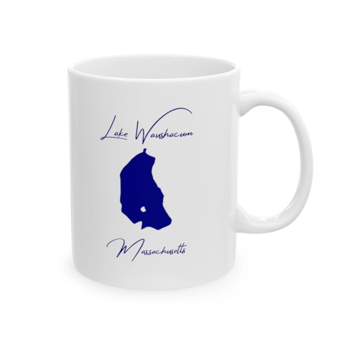 Massachusetts Lake Waushacum Ceramic Mug other position view from right 11oz.webp
