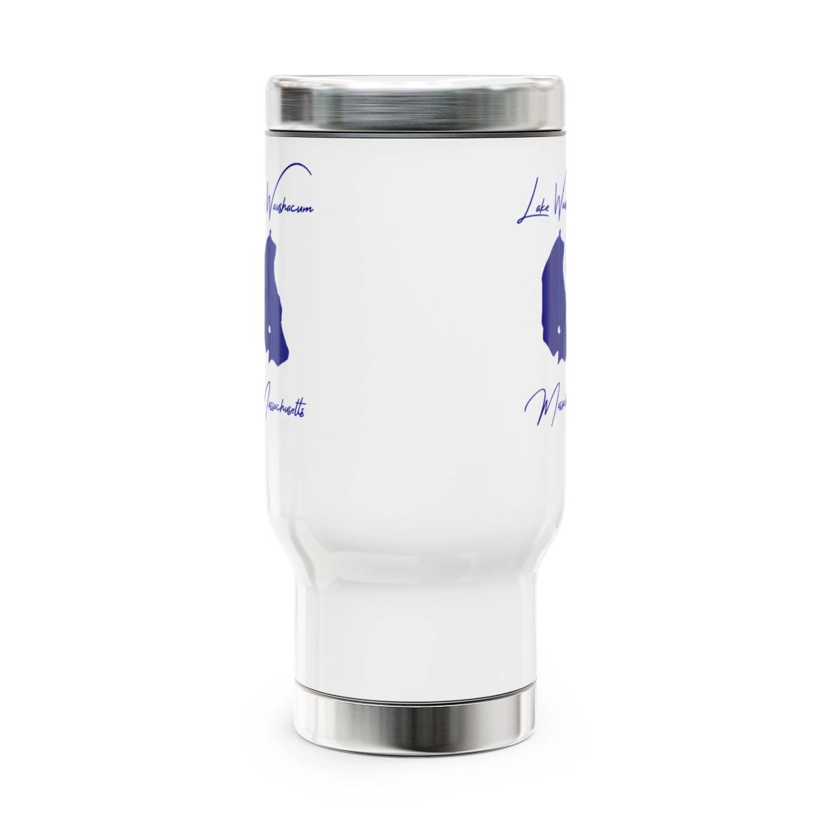 Massachusetts Lake Waushacum Travel Mug other position view from front 14oz.webp