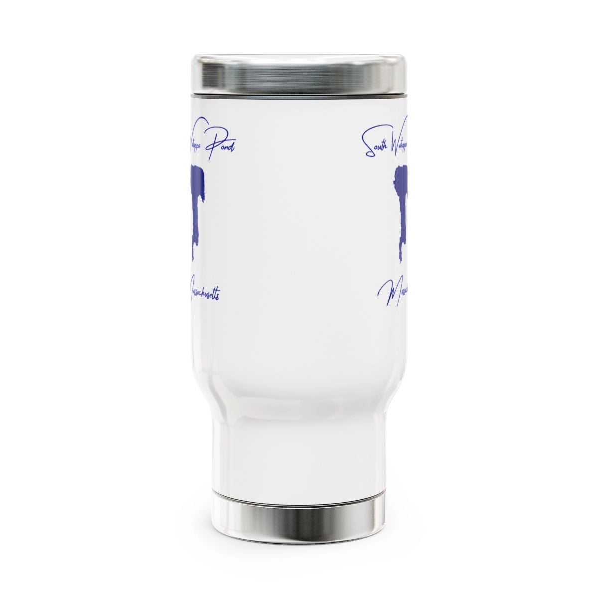 Massachusetts South Watuppa Pond Travel Mug other position view from front 14oz.webp