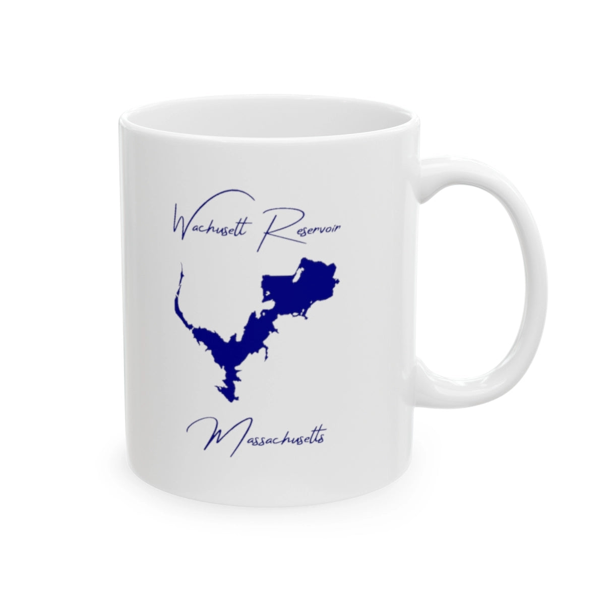 Massachusetts Wachusett Reservoir Ceramic Mug other position view from right 11oz.webp