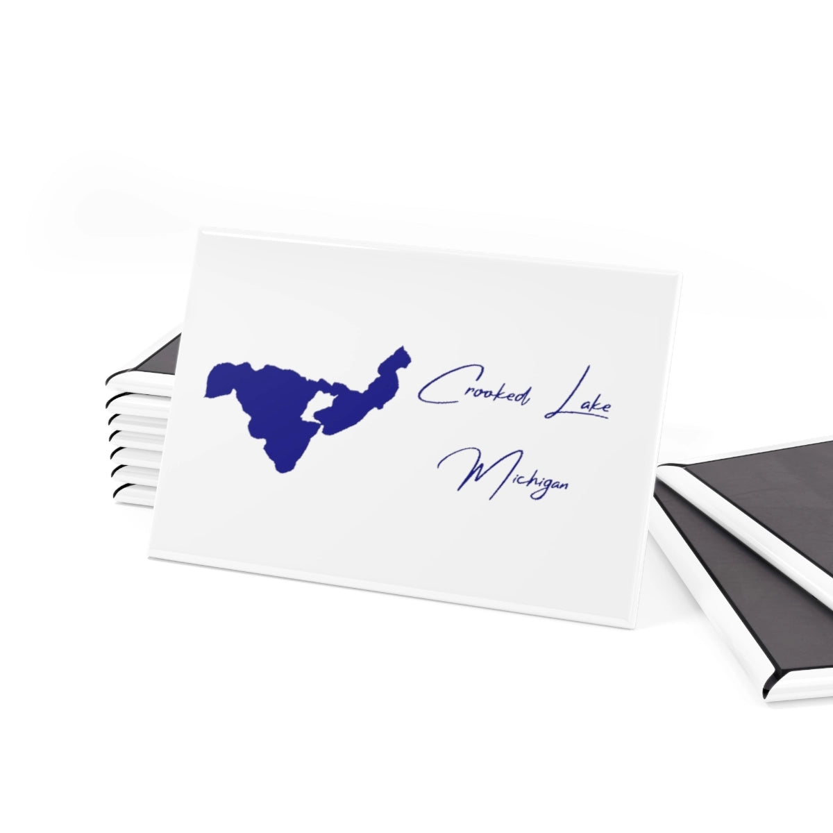 Michigan Crooked Lake Magnet front position view from set 2 x 3.webp