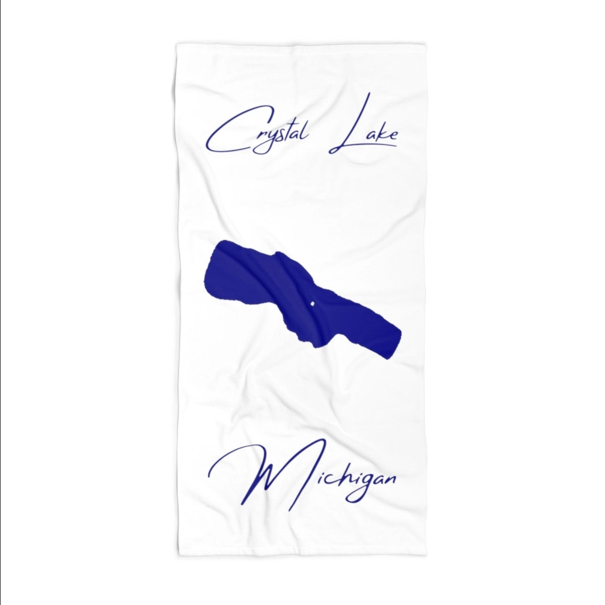 Michigan Crystal Lake Beach Towel front position view from front 36 x 72.webp
