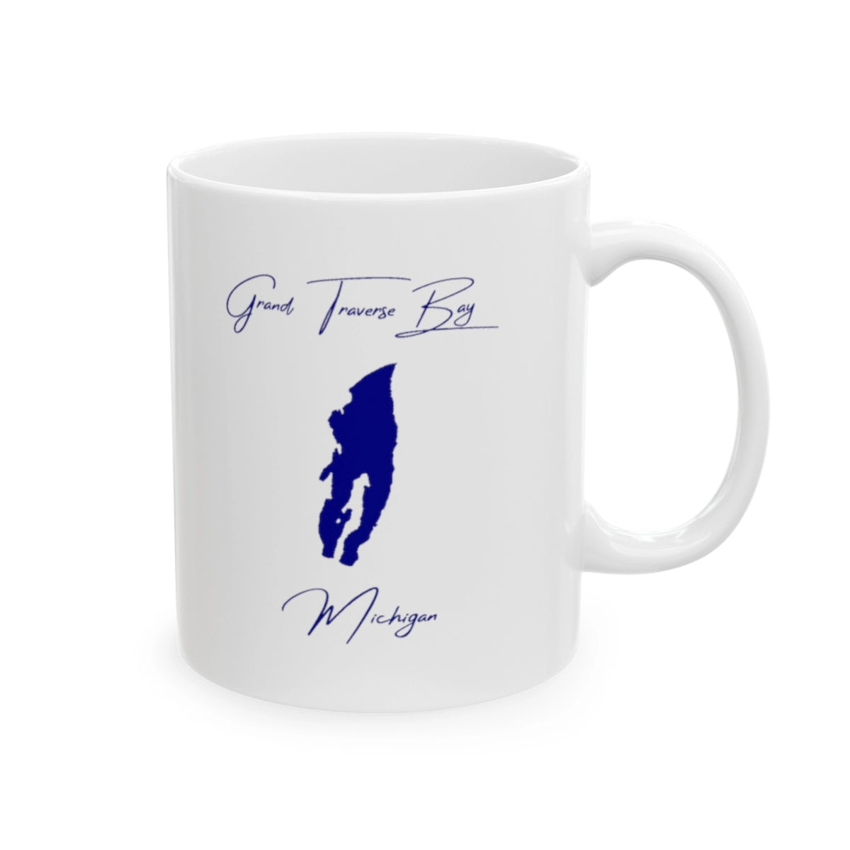 Michigan Grand Traverse Bay Ceramic Mug other position view from right 11oz.webp