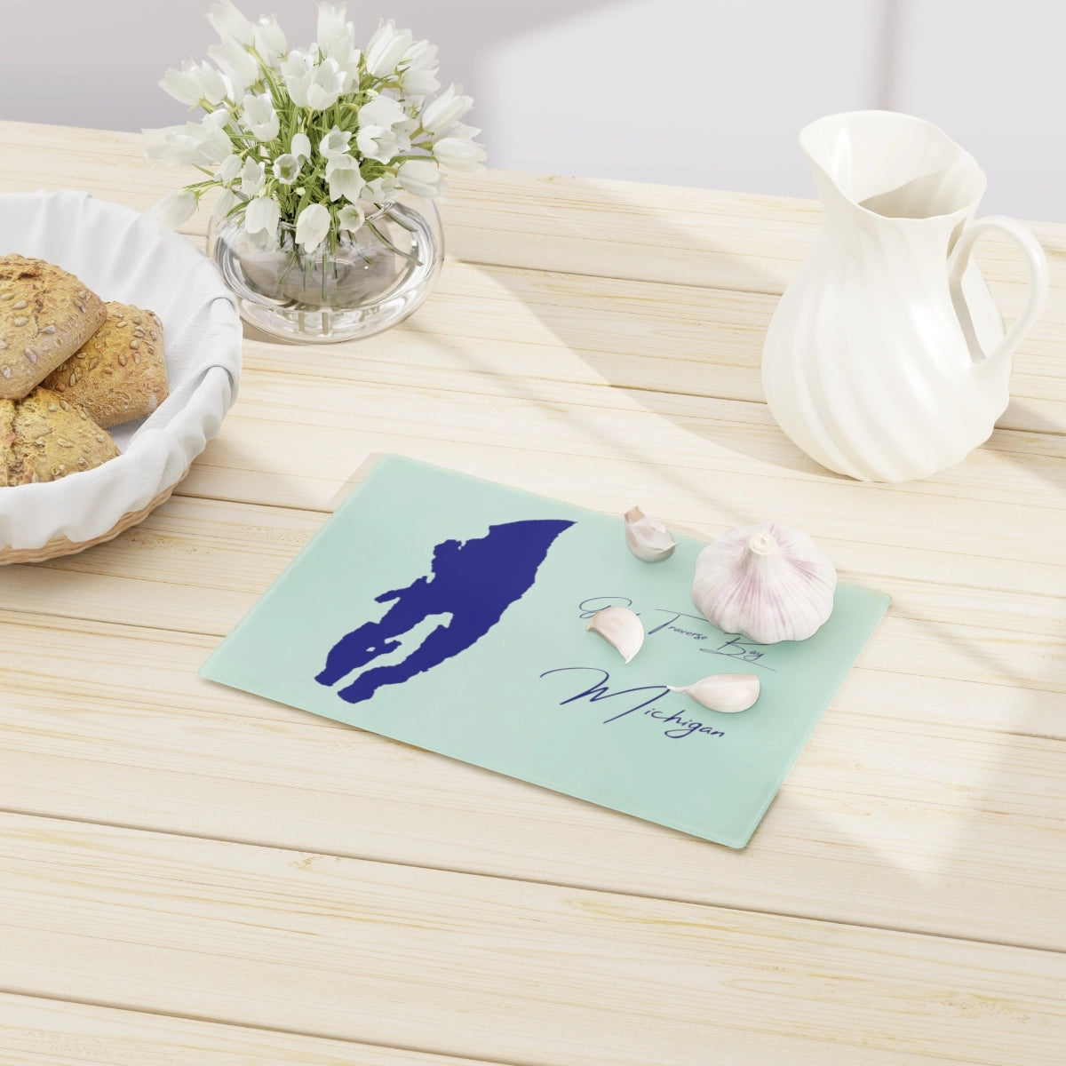 Michigan Grand Traverse Bay Cutting Board other position view from context-1 small.webp