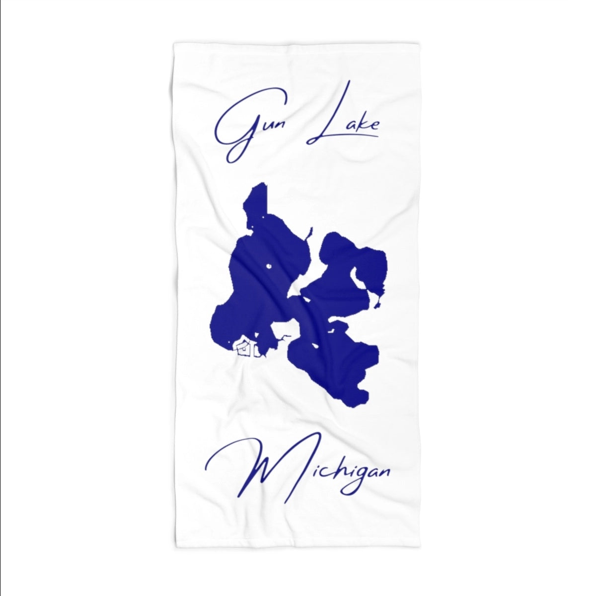 Michigan Gun Lake Beach Towel front position view from front 36 x 72.webp