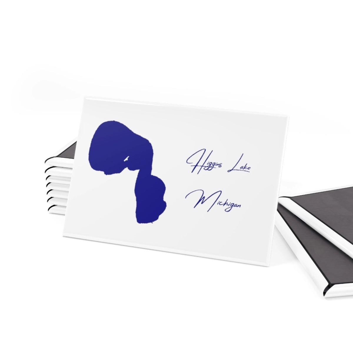 Michigan Higgins Lake Magnet front position view from set 2 x 3.webp