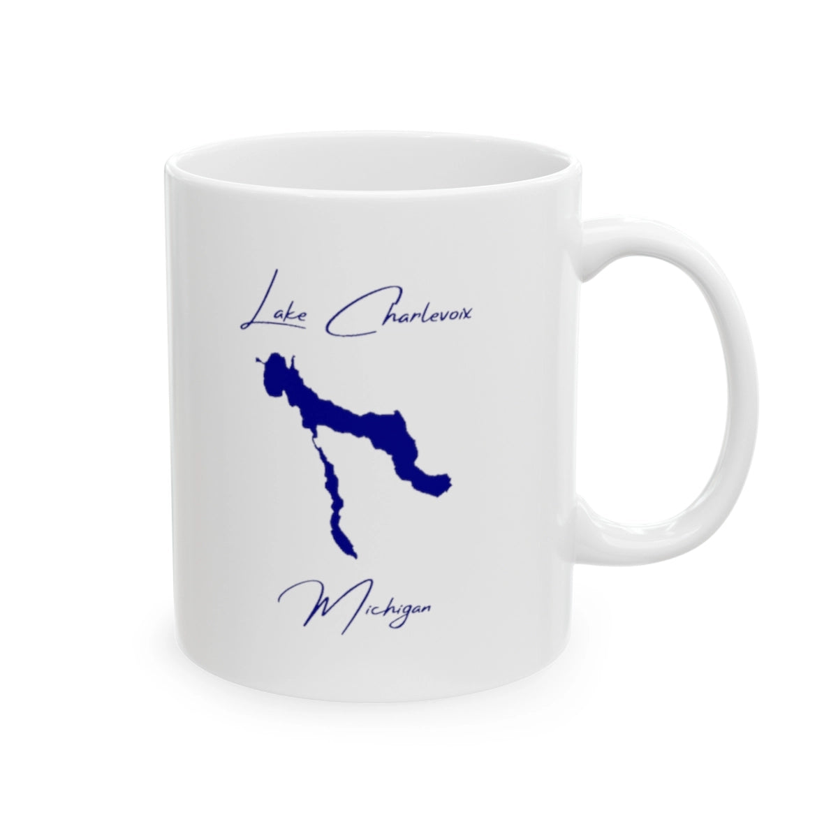 Michigan Lake Charlevoix Ceramic Mug other position view from right 11oz.webp