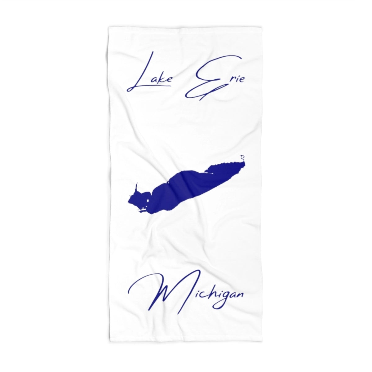 Michigan Lake Erie Beach Towel front position view from front 36 x 72.webp