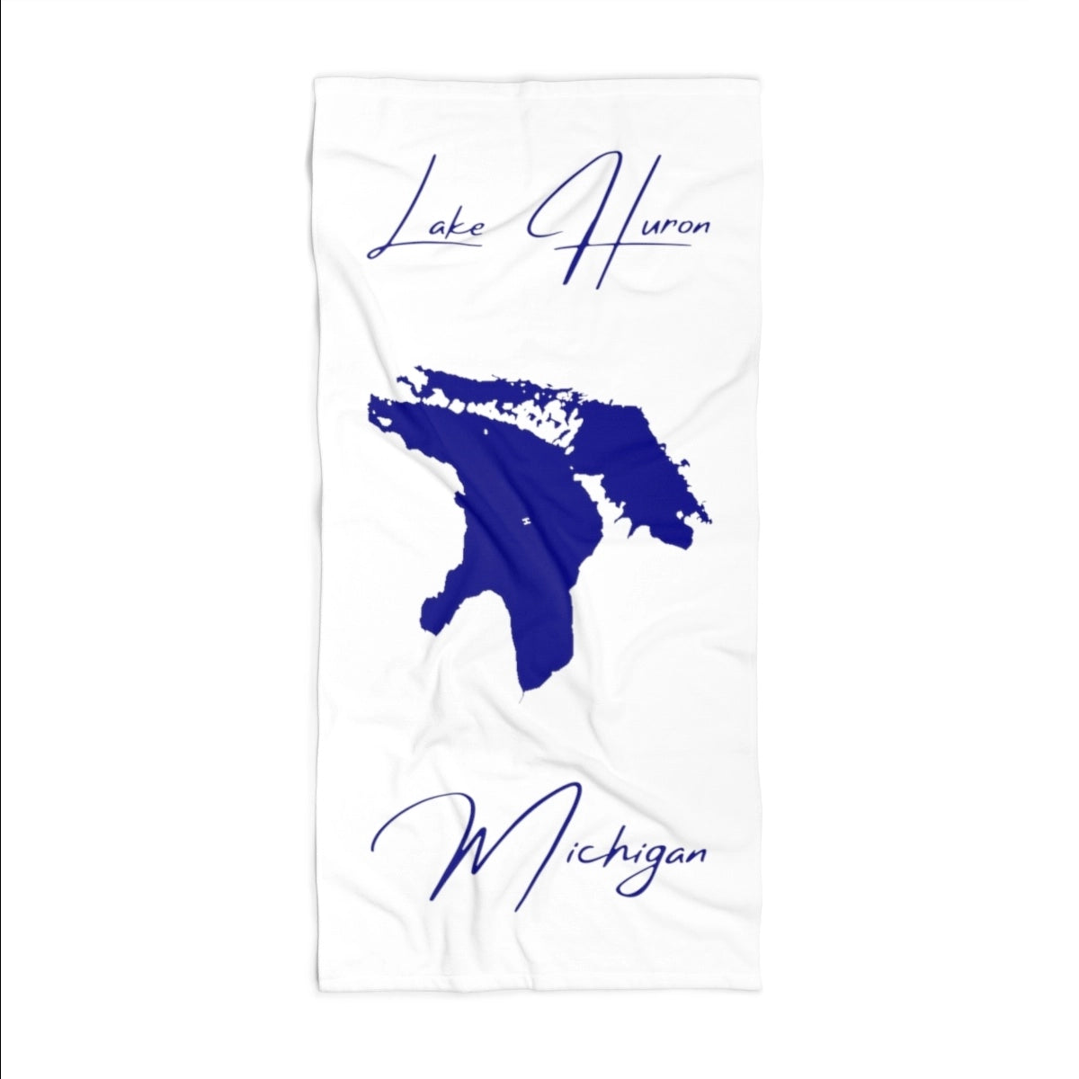 Michigan Lake Huron Beach Towel front position view from front 36 x 72.webp