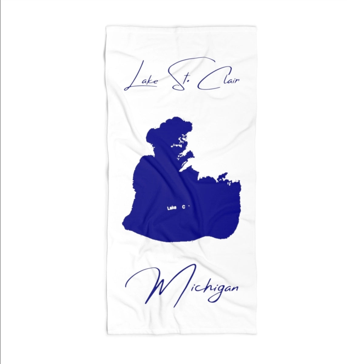 Michigan Lake St. Clair Beach Towel front position view from front 36 x 72.webp