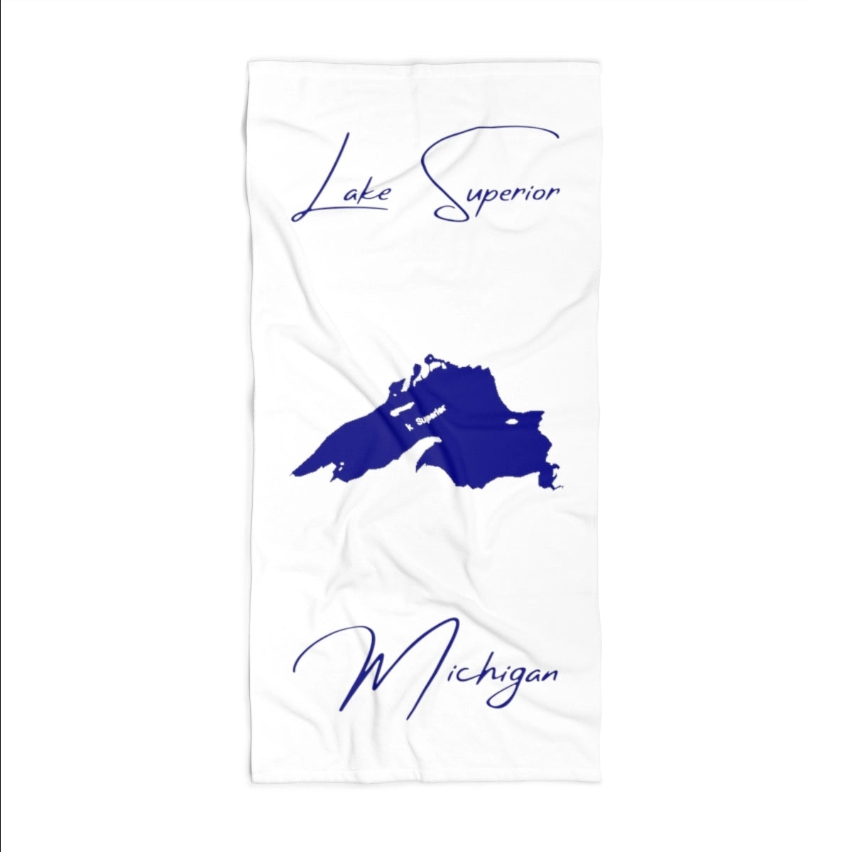 Michigan Lake Superior Beach Towel front position view from front 36 x 72.webp