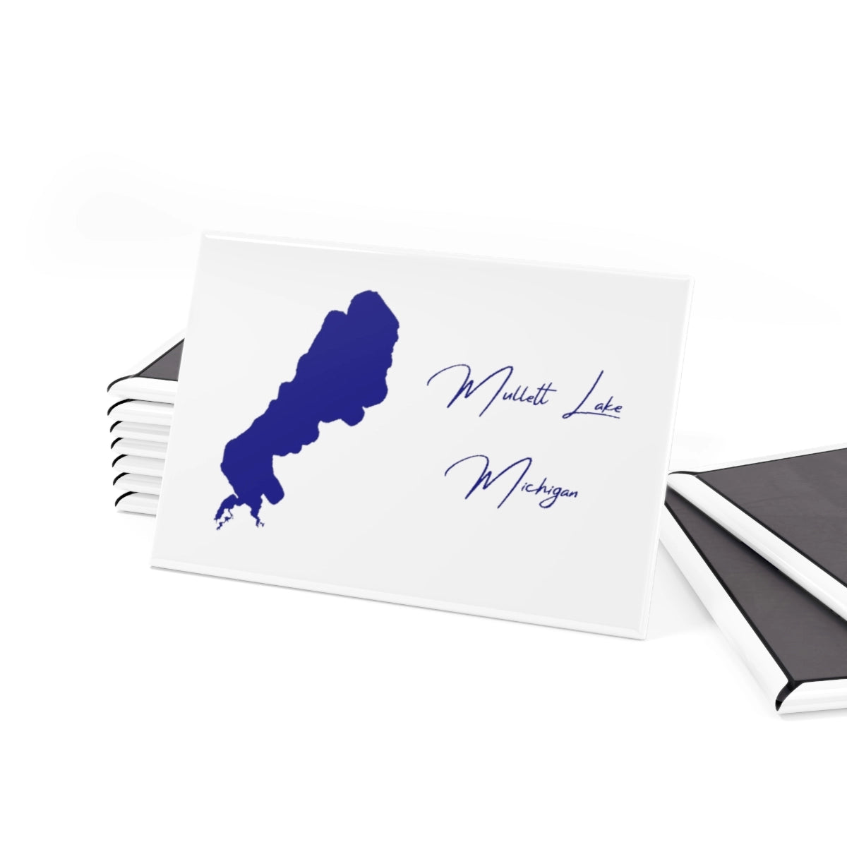 Michigan Mullett Lake Magnet front position view from set 2 x 3.webp